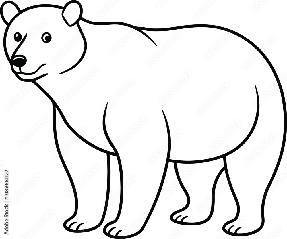 Bear Line Art Bear Line Art