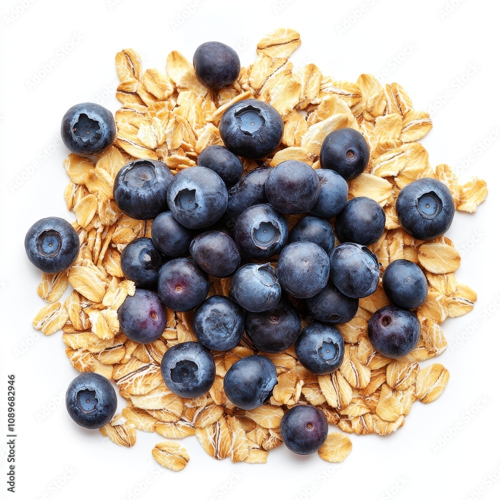 Healthy Breakfast of Blueberries and Granola Healthy Breakfast of Blueberries and Granola