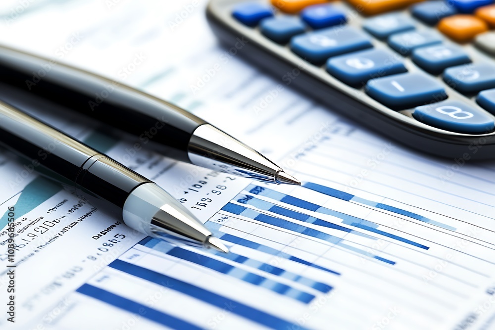 Digital report on business financial data Digital report on business financial data