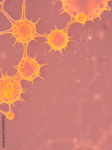 Pseudo hyphae and budding yeast cells in patient urine (urinary tract infections), photomicrograph by microscope. photo