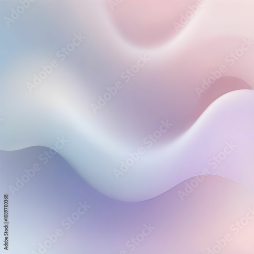 pastel wavy background, light pink and blue mix fold, 