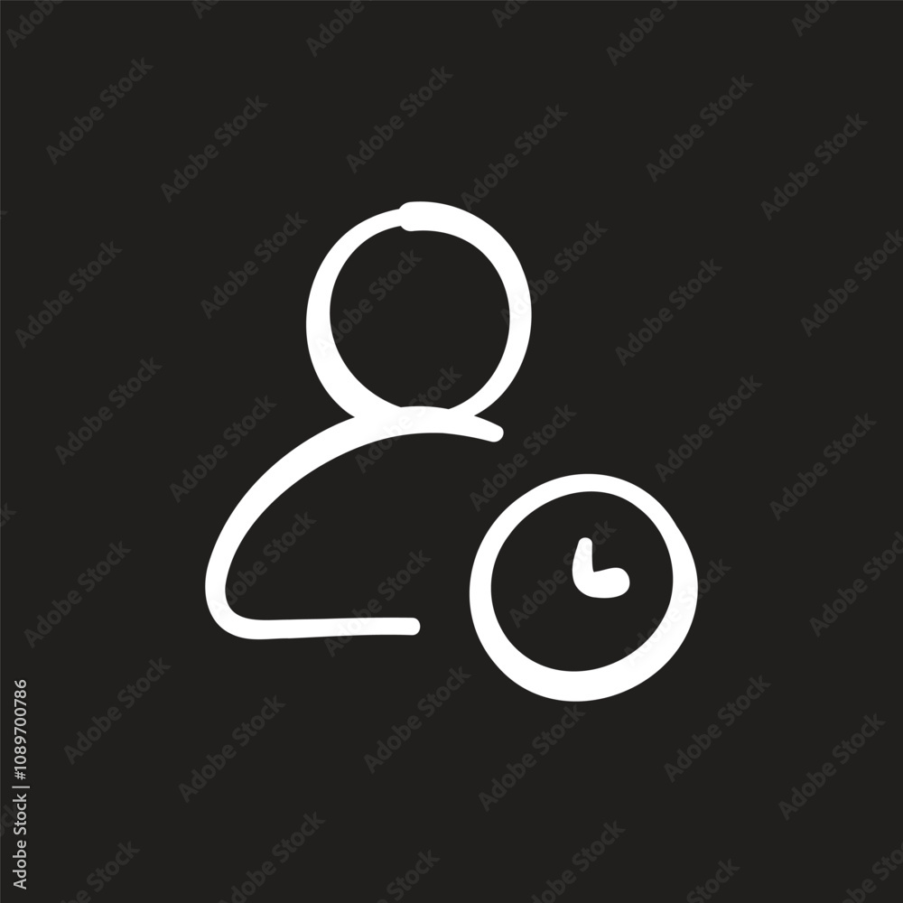 single marketing icon illustration with white marker drawing style single marketing icon illustration with white marker drawing style