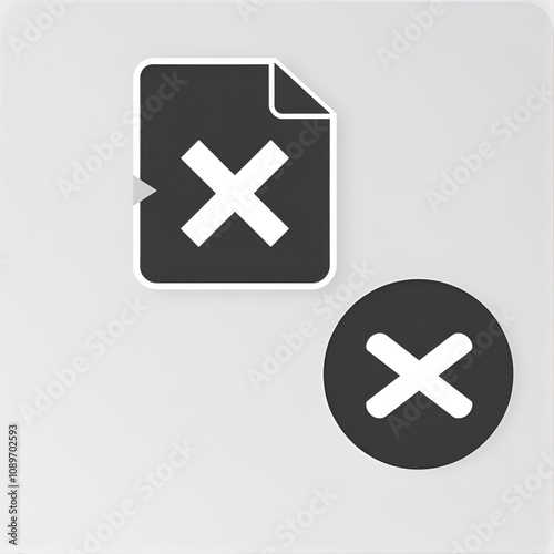 remove delete file icon sign vector