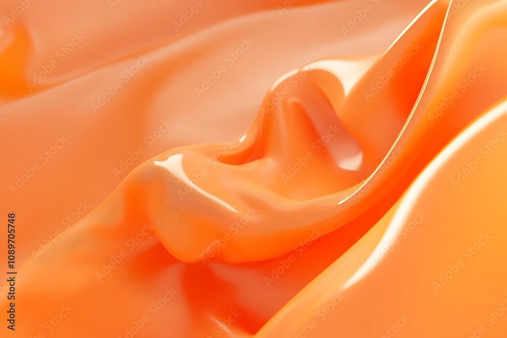 Obraz premium Bold orange background with smooth gradient effect