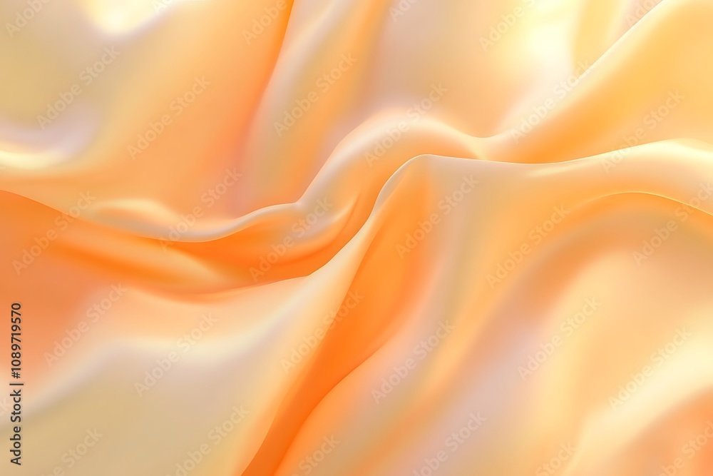 Fototapeta premium Abstract soft yellow and peach gradient background with shine