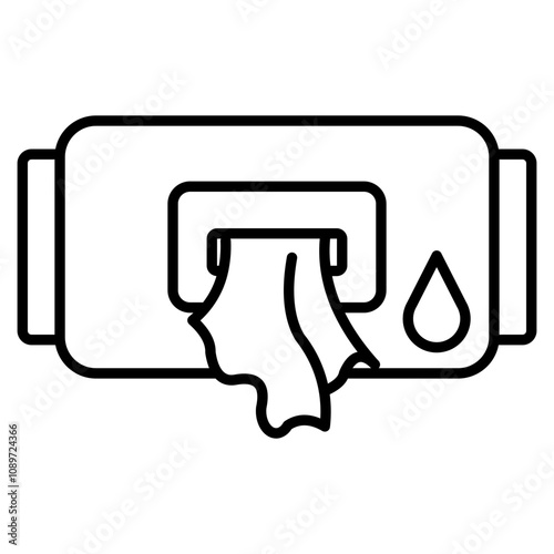 wet wipes icon element for design