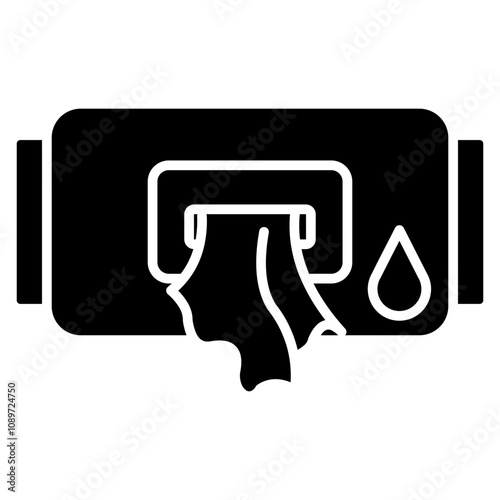 wet wipes icon element for design