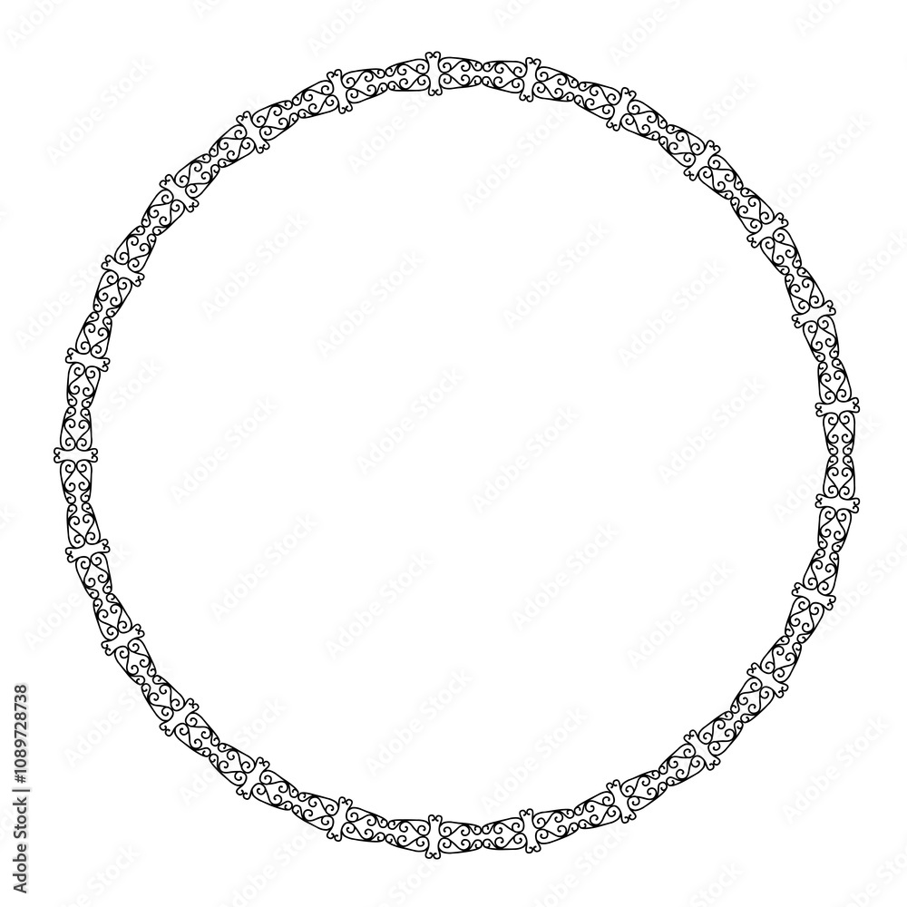 Beautiful lace round frame Beautiful lace round frame