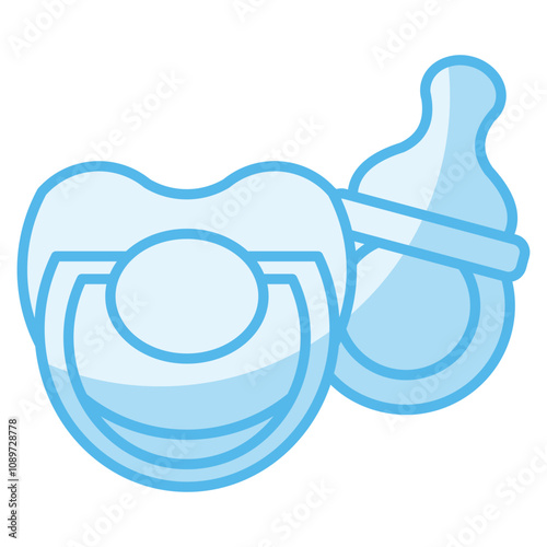 baby pacifier icon element for design