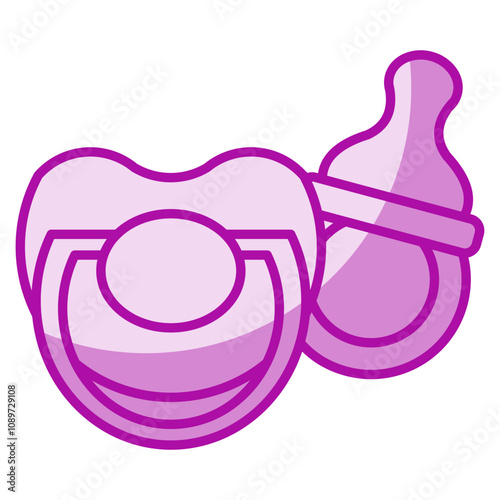 baby pacifier icon element for design