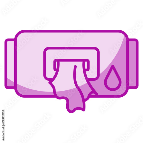 wet wipes icon element for design photo