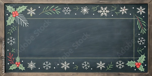 Subtle Christmas Chalkboard Decorations