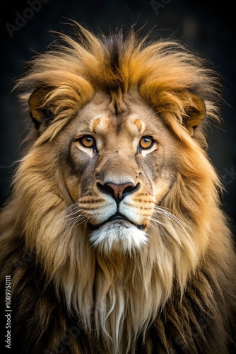 lion head portrait