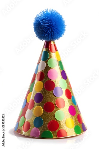 party hats isolated on white background