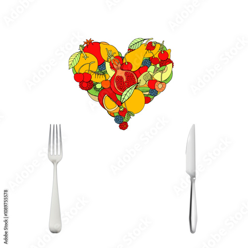 heart shaped plate