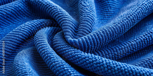 Wallpaper Mural Dark Blue Microfiber Fabric Texture Close-Up Torontodigital.ca