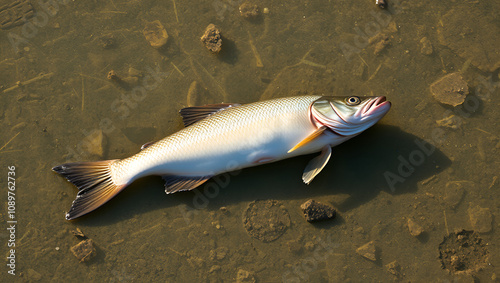 dead fish in the shallows photo