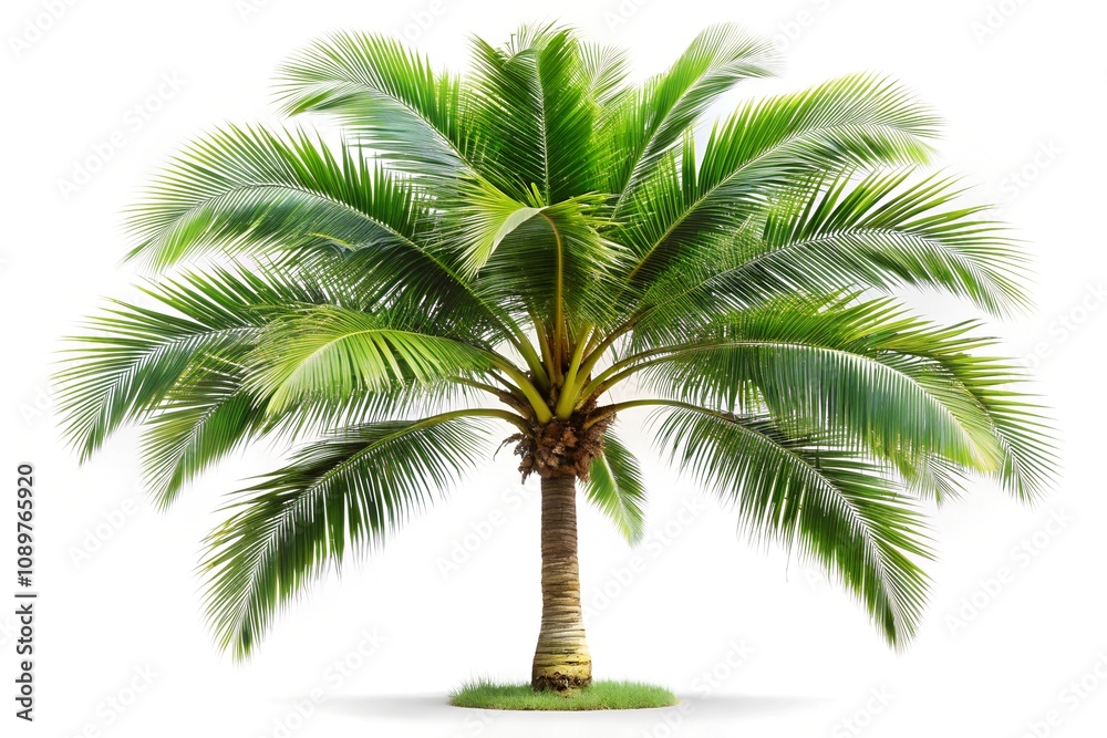 Obraz premium palm tree on white background