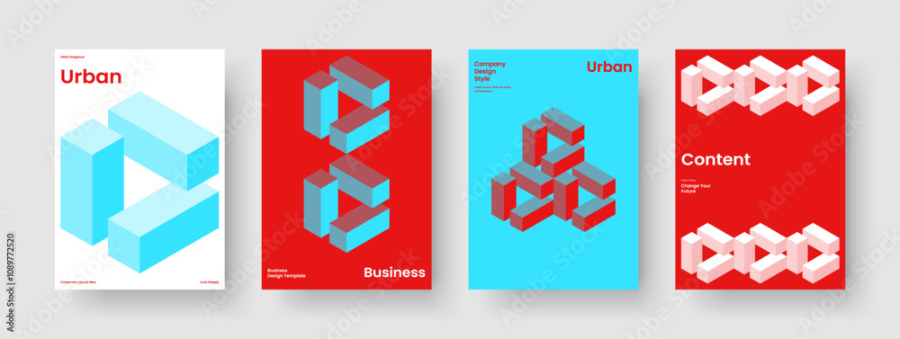 Obraz premium Isolated Flyer Design. Geometric Report Layout. Creative Background Template. Business Presentation. Banner. Poster. Brochure. Book Cover. Journal. Notebook. Portfolio. Leaflet. Magazine. Pamphlet