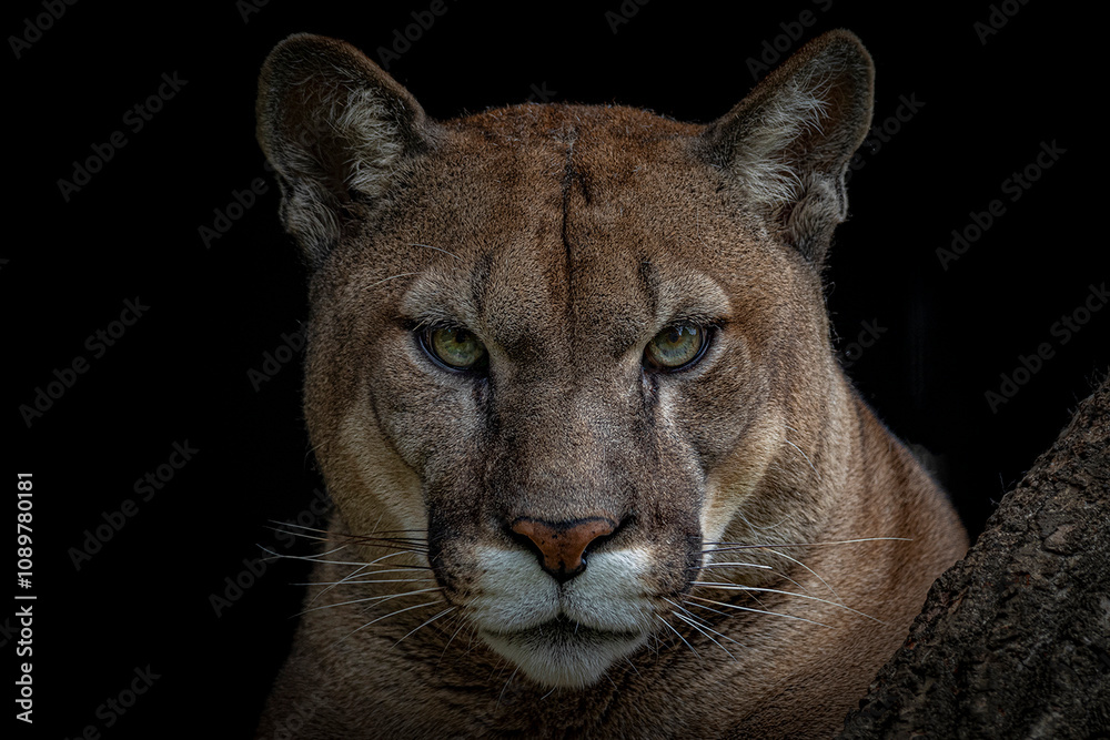 Obraz premium puma close-up portrait