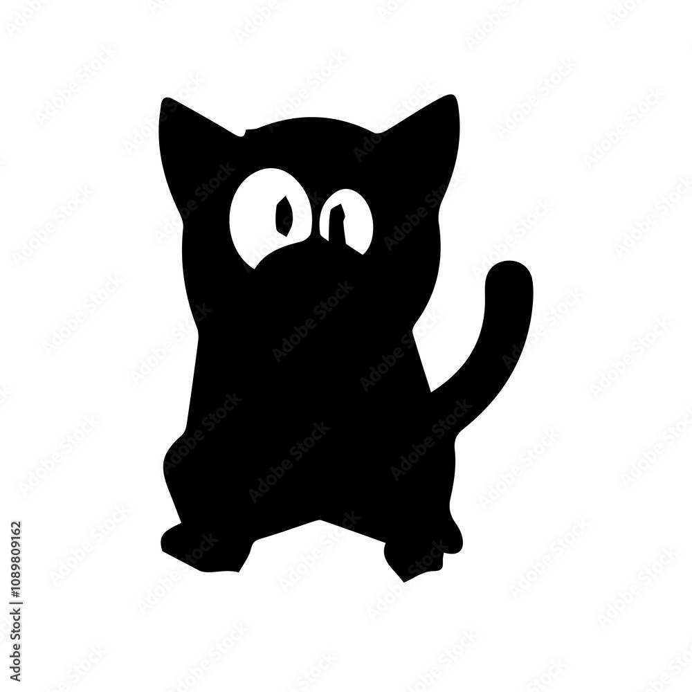 Obraz premium Curious Cats Illustration 