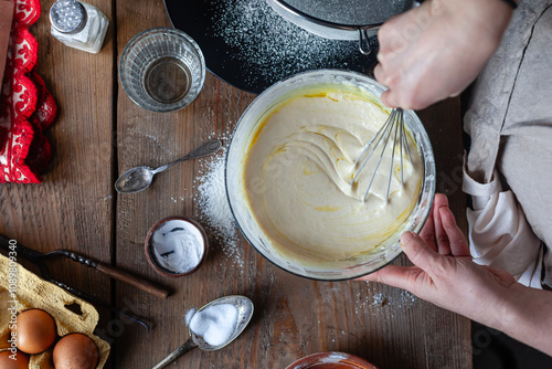 food preparation process of dough