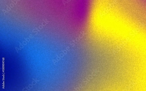 Blurred blue yellow and purple gradient background