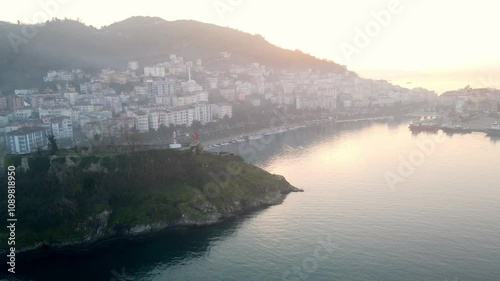 Seaside view of Tirebolu city in Giresun province 