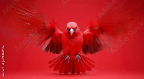 Crimson Wings in Slow Motion