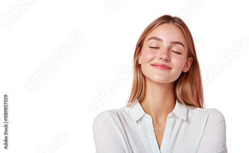 Portrait of a Happy Woman With Transparent Background