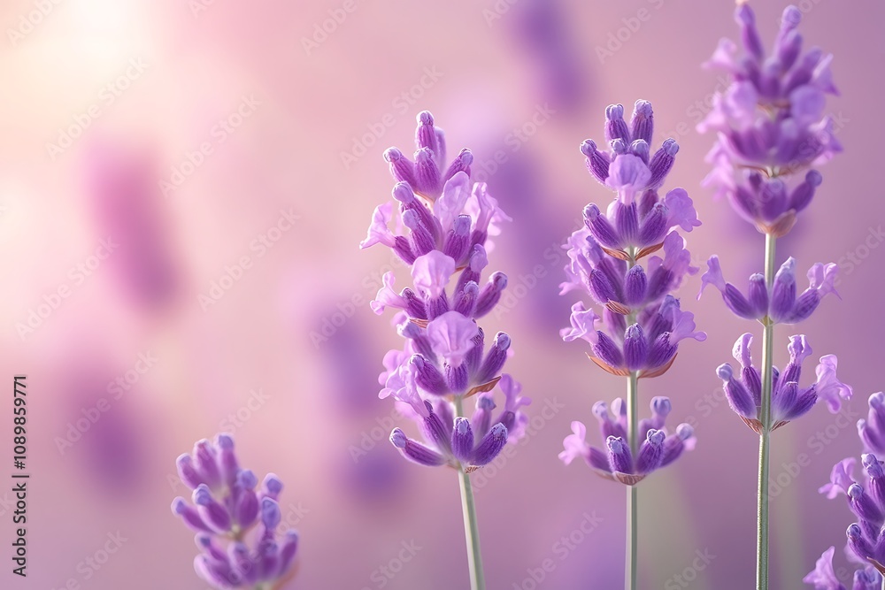 Obraz premium Smooth lavender background with a clean gradient