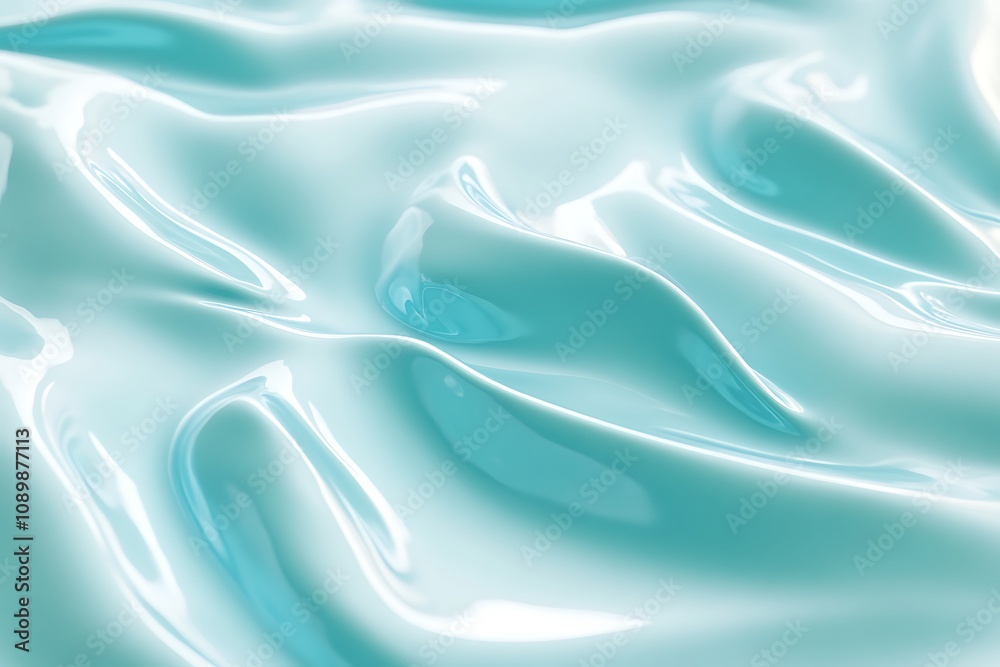 Obraz premium Light aqua background with a gentle gradient