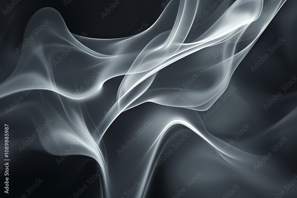 Obraz premium Smoky grey background with light reflective texture