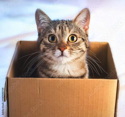 cat in box