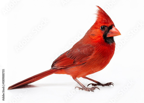cardinal on a white background