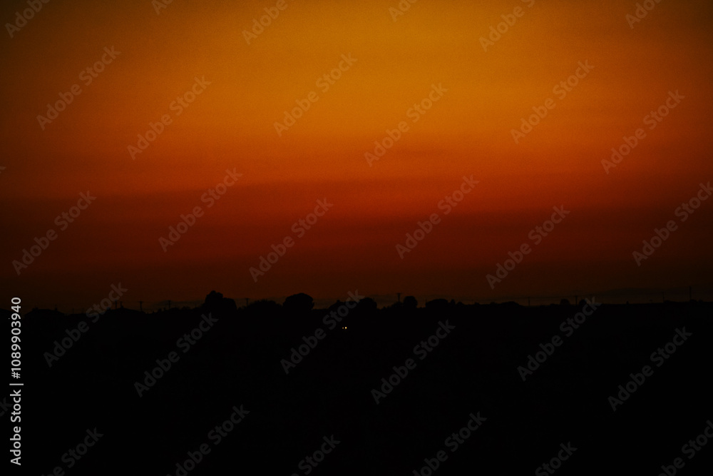 Obraz premium sunset in the city