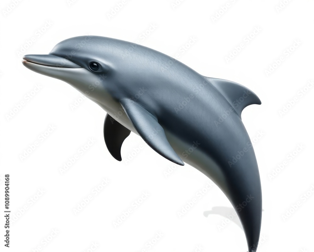 Fototapeta premium dolphin on white background