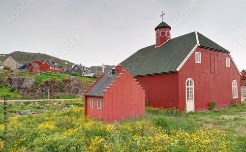 ville de Qaqortoq au Groenland photo