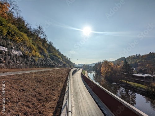 The newly opened part of the Brno city circuit, featuring a tram tunnel known as the Brno metro, enhancing urban transit and infrastructure for city residents.