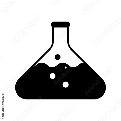 Chemical test tube. Glass tube. Flask template. Glass container. Flask of poison. Jar icon. Medicine vial. Logo template. Chemical test tube silhouette. Laboratory tube. Flask icon. Chemical bottle.