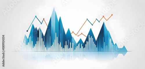 3d successful sales or sales chart design, showing movement, growth and transactions.