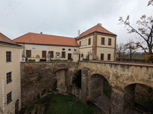 A picturesque view of Znojmo’s historical city center and castle, showcasing South Moravian heritage, Gothic architecture, and the charm of this Czech cultural landmark.