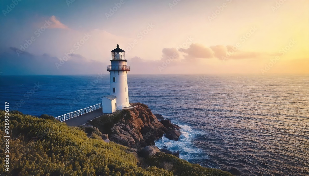 Fototapeta premium lighthouse on the coast of state 