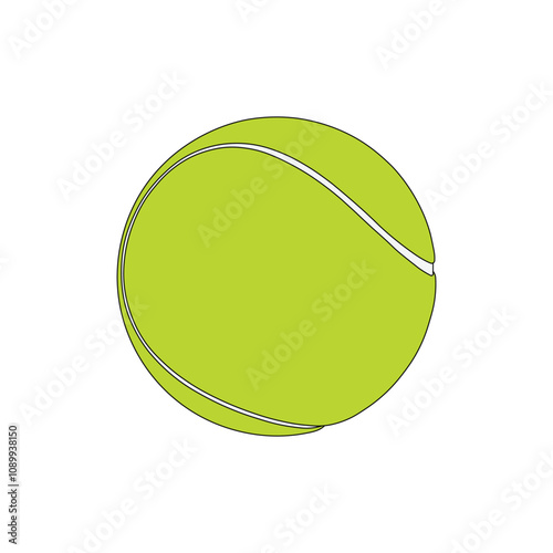kids drawing tenis ball cartoon isolated