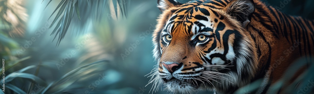 Obraz premium Tiger that is walking through the jungle