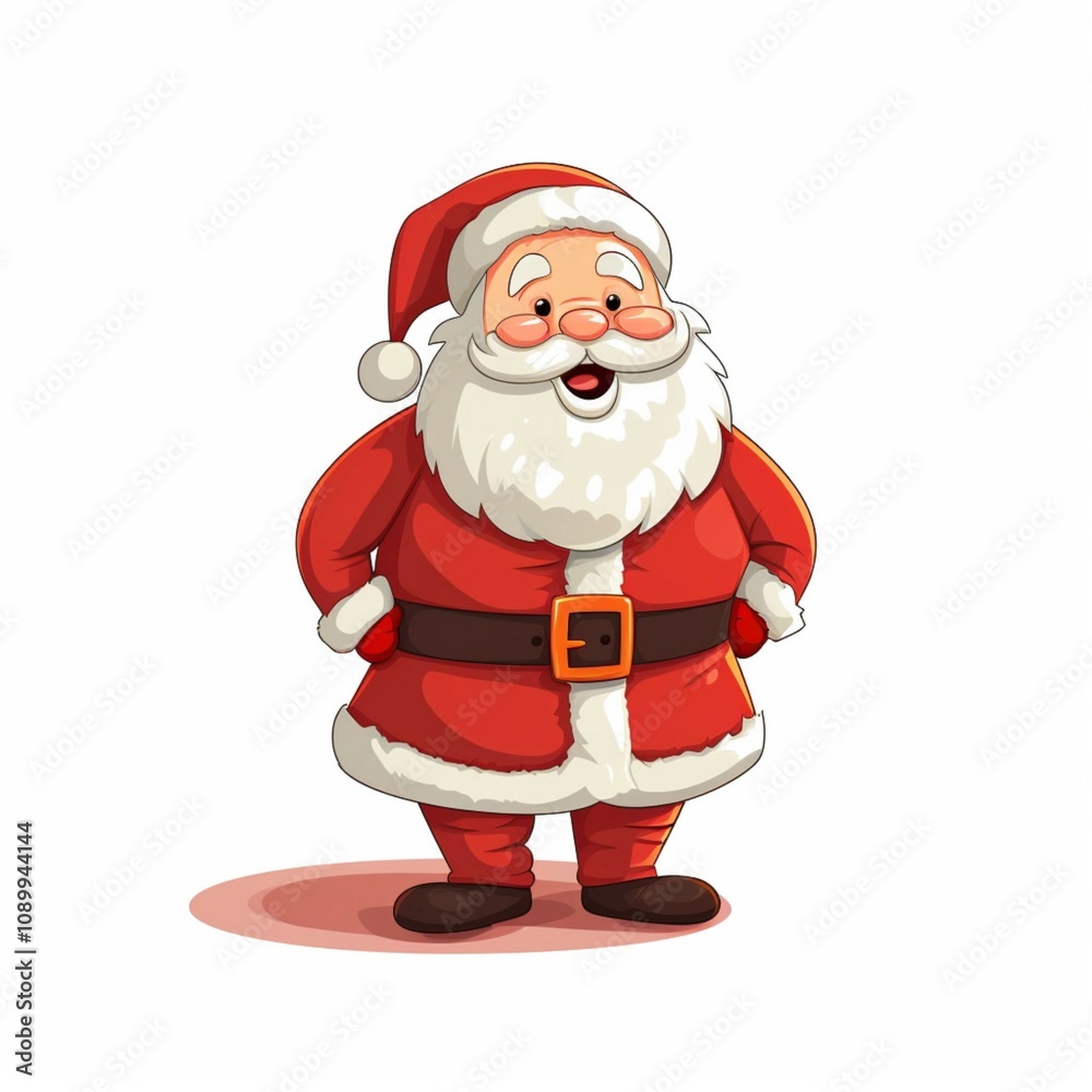 Obraz premium Santa Claus, also known as Saint Nicholas, Kris Kringle, or Father Christmas, is a legendary figure associated with Christmas. He is believed to bring gifts to well-behaved children on Christmas Eve,