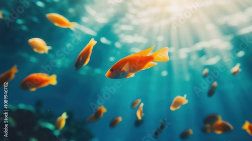 Colorful Fish in Underwater Close-Up Shot