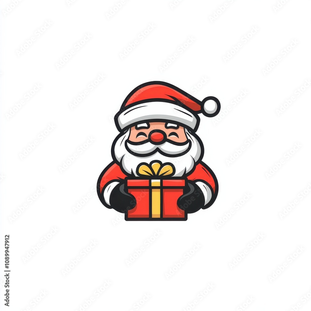 Fototapeta premium Santa Claus isolated on white background