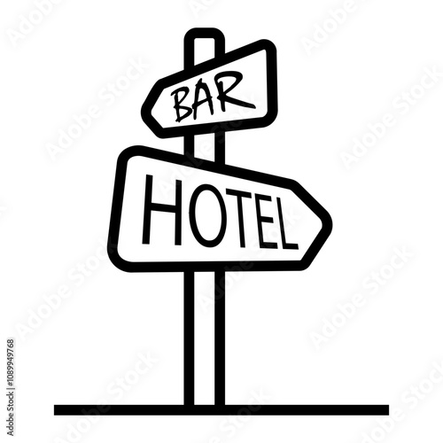 hotel Line Icon