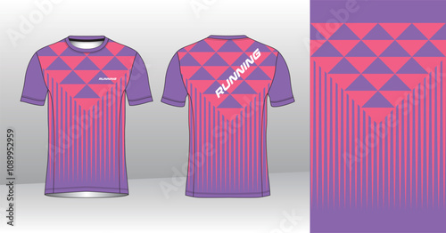 modern look running and sport jersey design mockup, editable vector illustration for custom sublimation